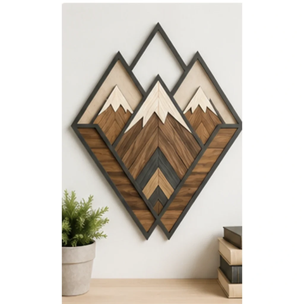 Modern Wooden Wedding Sign